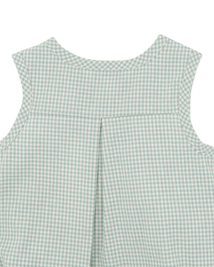 Scout Check Bodysuit - Sage