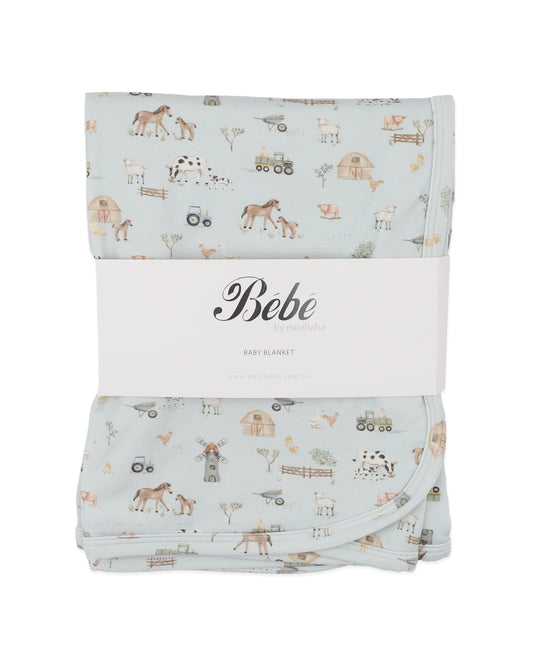 Farm Print Bunny Rug