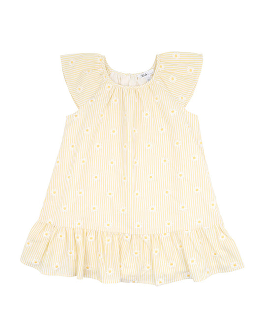 Tilly Daisy Dress Lemon Stripe