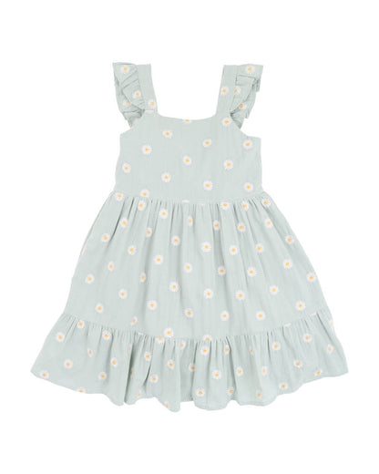 Tess Embroidered Frill Dress (1-7y)
