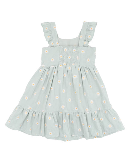 Tess Embroidered Frill Dress (1-7y)