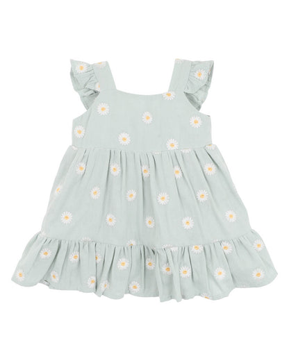 Tess Embroidered Frill Dress (1-7y)