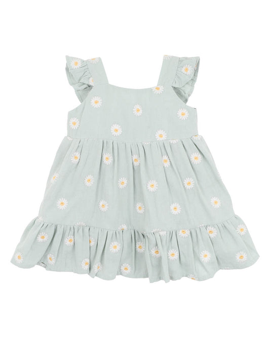 Tess Embroidered Frill Dress (1-7y)