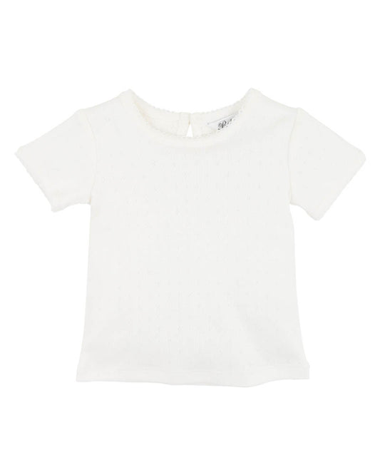 Tess Pointelle Tee (0-7y)
