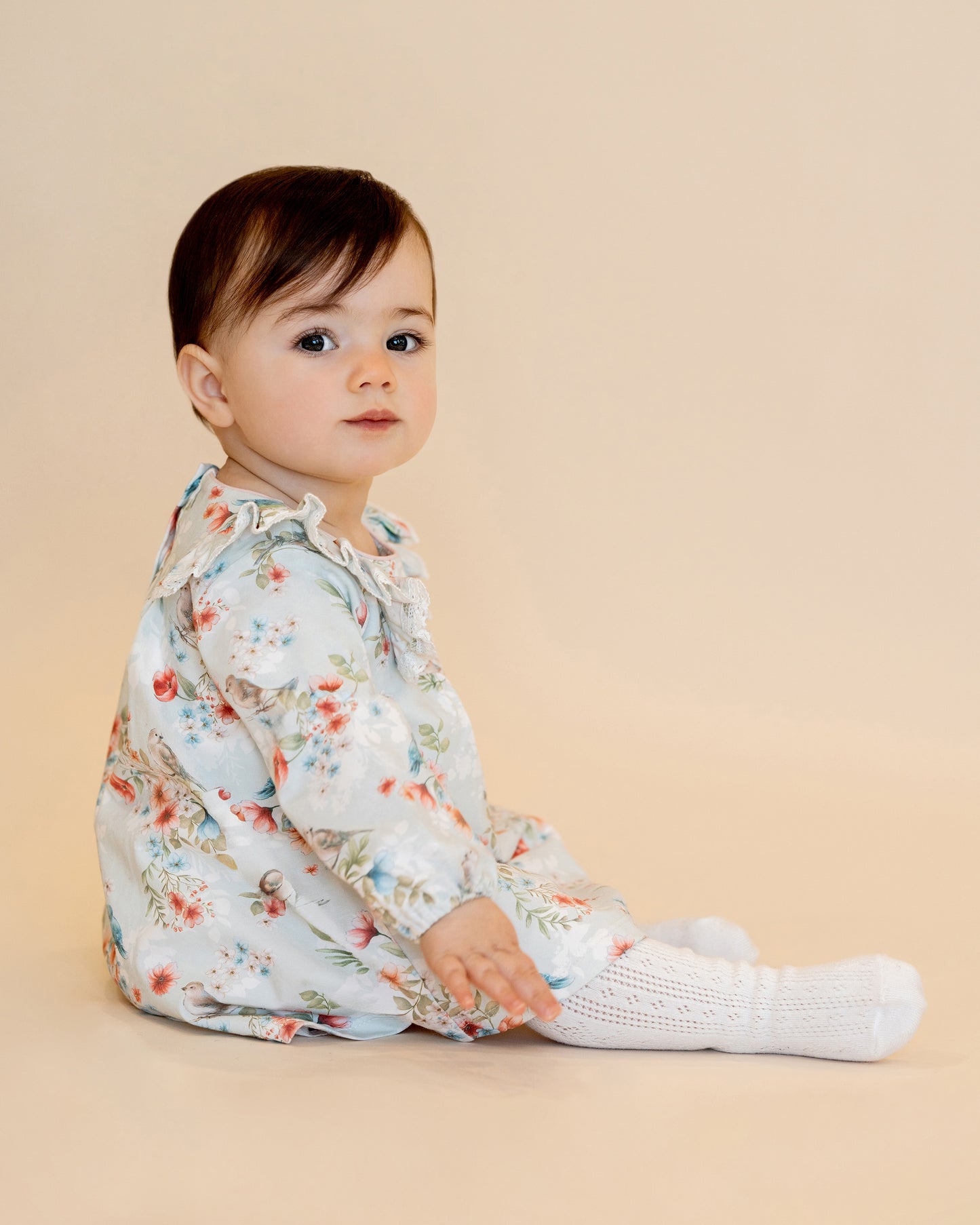 Gemma Bird Print Overlay Dress