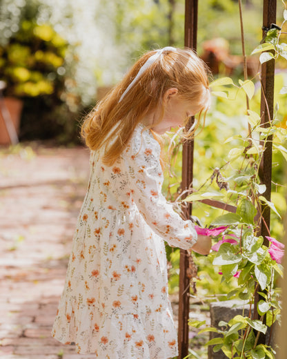 Gemma Organic Shirred Dress (1-7y)