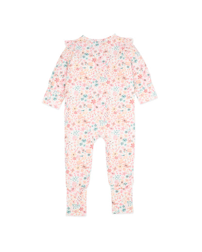 Fern Floral Organic Zipsuit