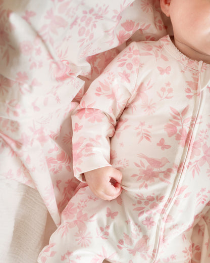 Fern Birds Organic Zipsuit