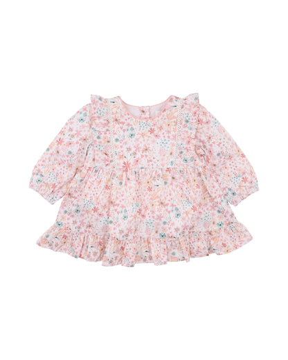 Fern Floral Overlay Dress