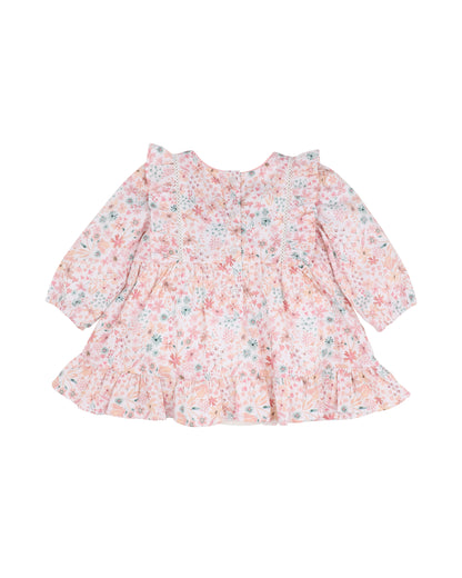 Fern Floral Overlay Dress