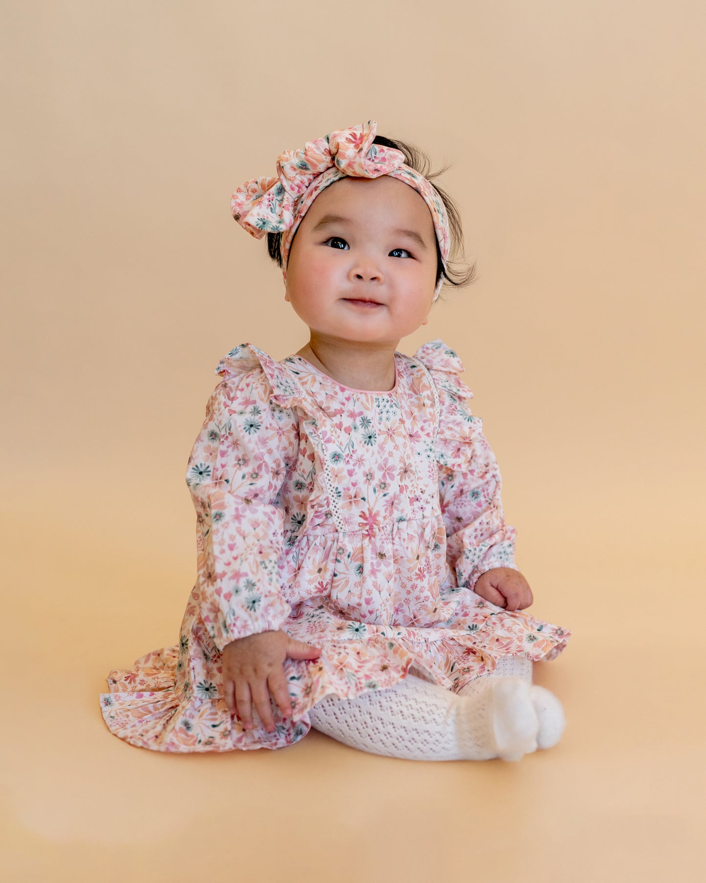 Fern Floral Overlay Dress