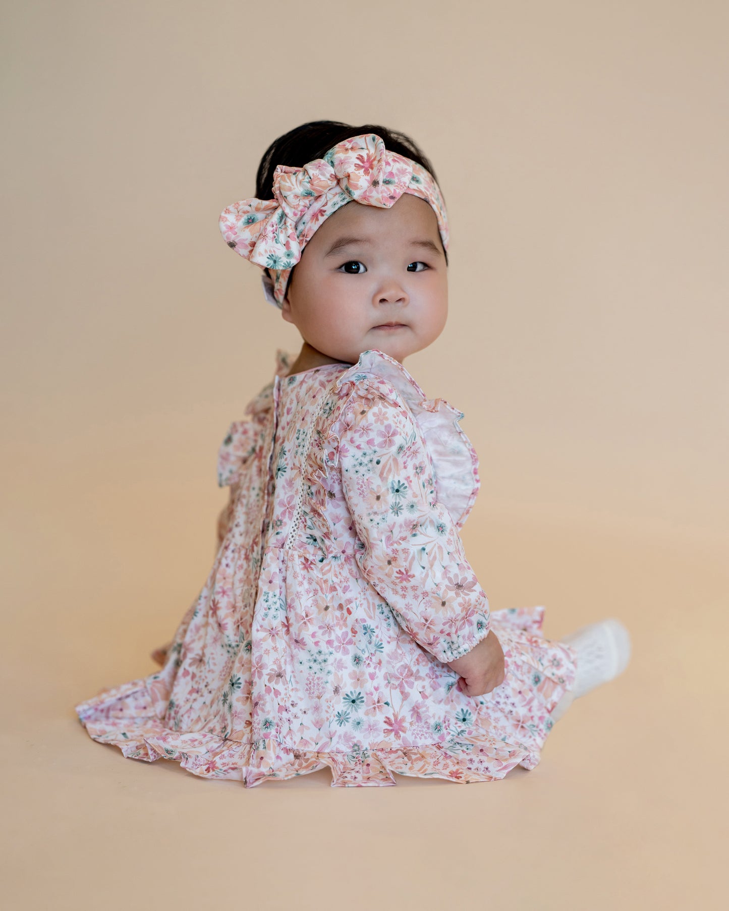 Fern Floral Overlay Dress