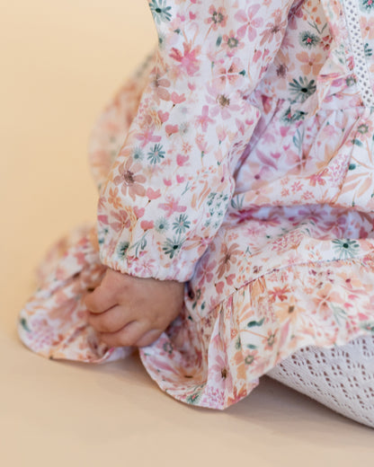 Fern Floral Overlay Dress
