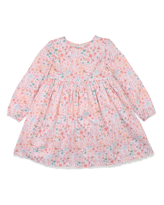 Fern Floral Organic Dress 1-7y