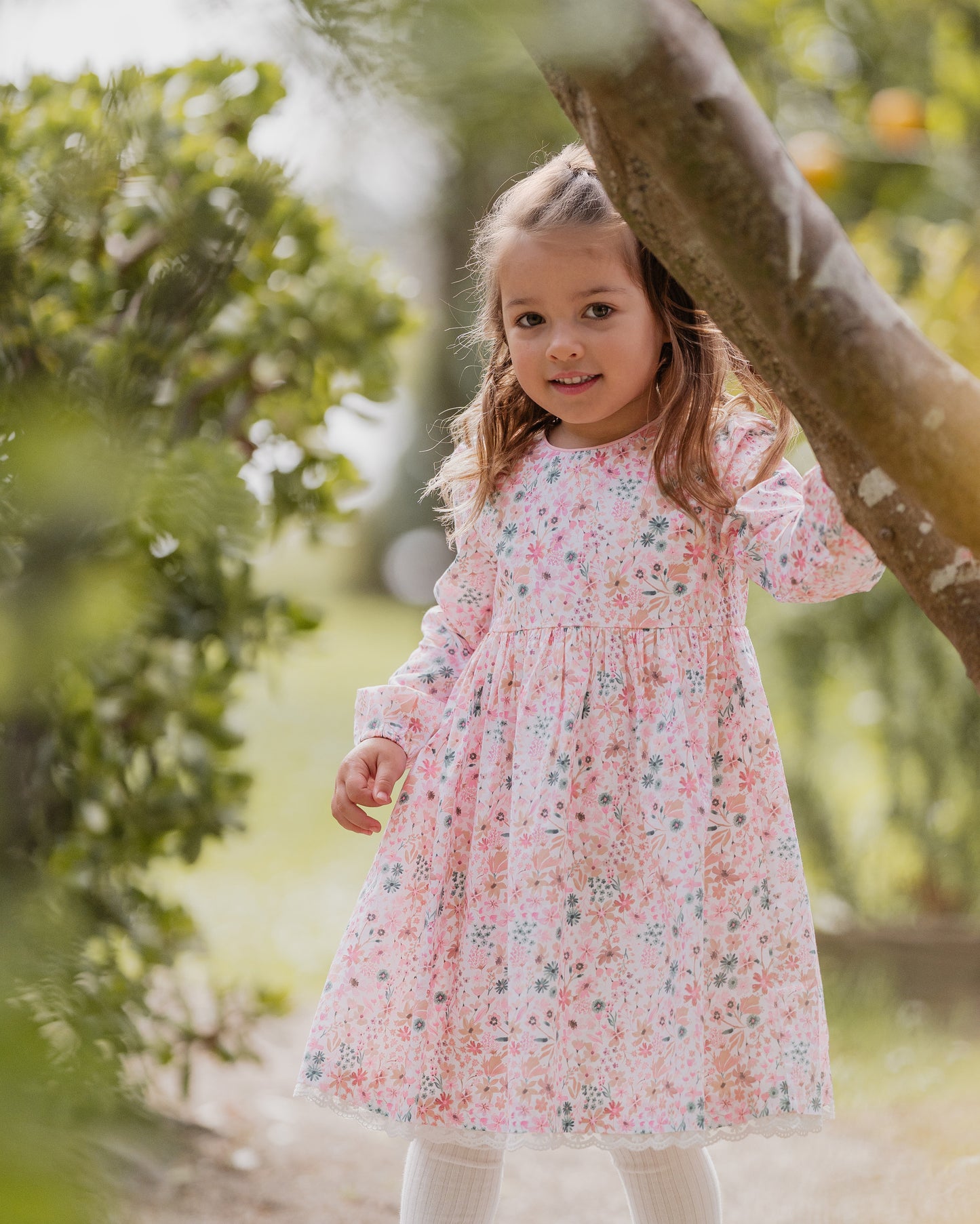 Fern Floral Organic Dress 1-7y