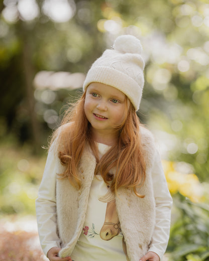 Winnie Emb Faux Fur Vest (00 - 7y)