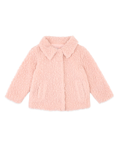 Emmy Sherpa Jacket - Dusty Rose