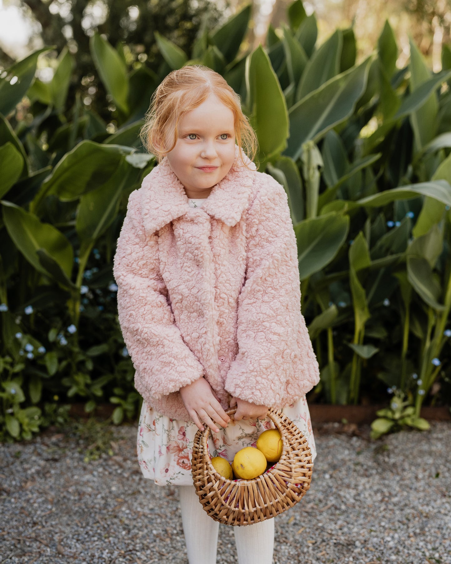 Emmy Sherpa Jacket - Dusty Rose