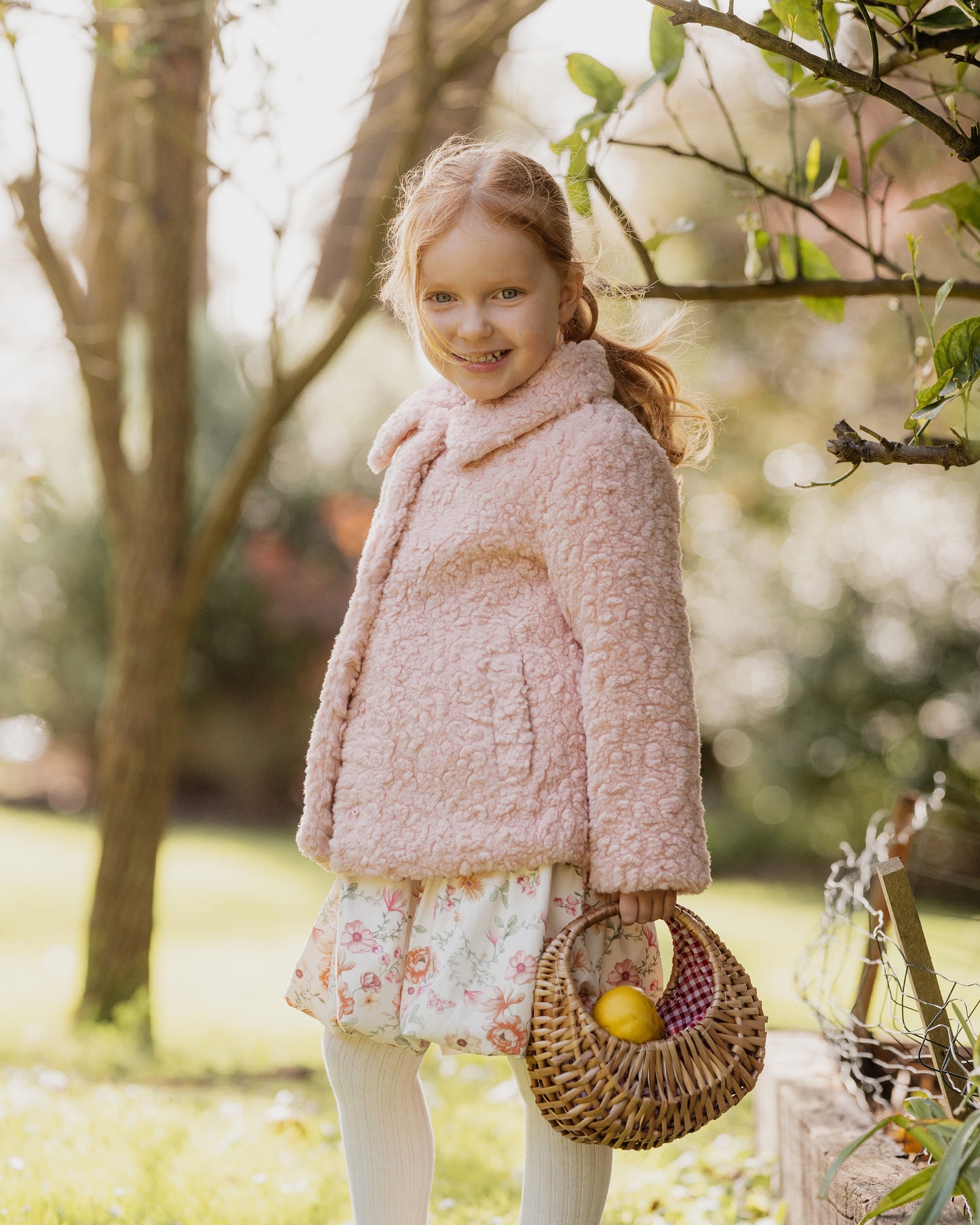 Emmy Sherpa Jacket - Dusty Rose