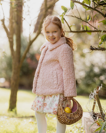 Emmy Sherpa Jacket - Dusty Rose