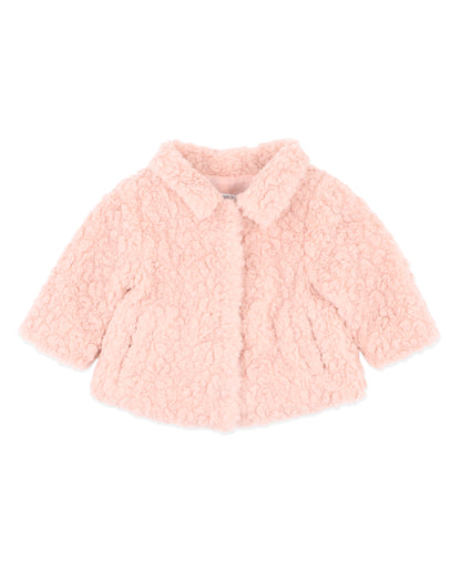 Emmy Sherpa Jacket - Dusty Rose