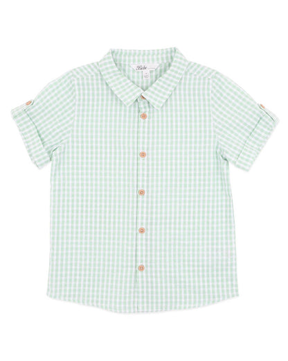 Roman Green Check Shirt