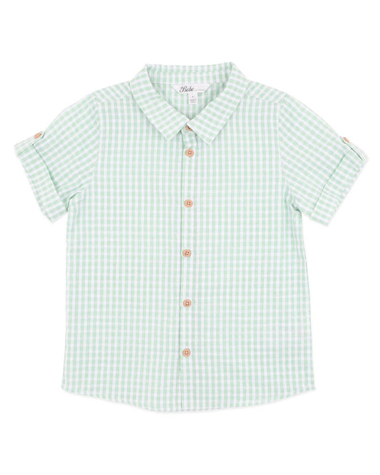 Roman Green Check Shirt