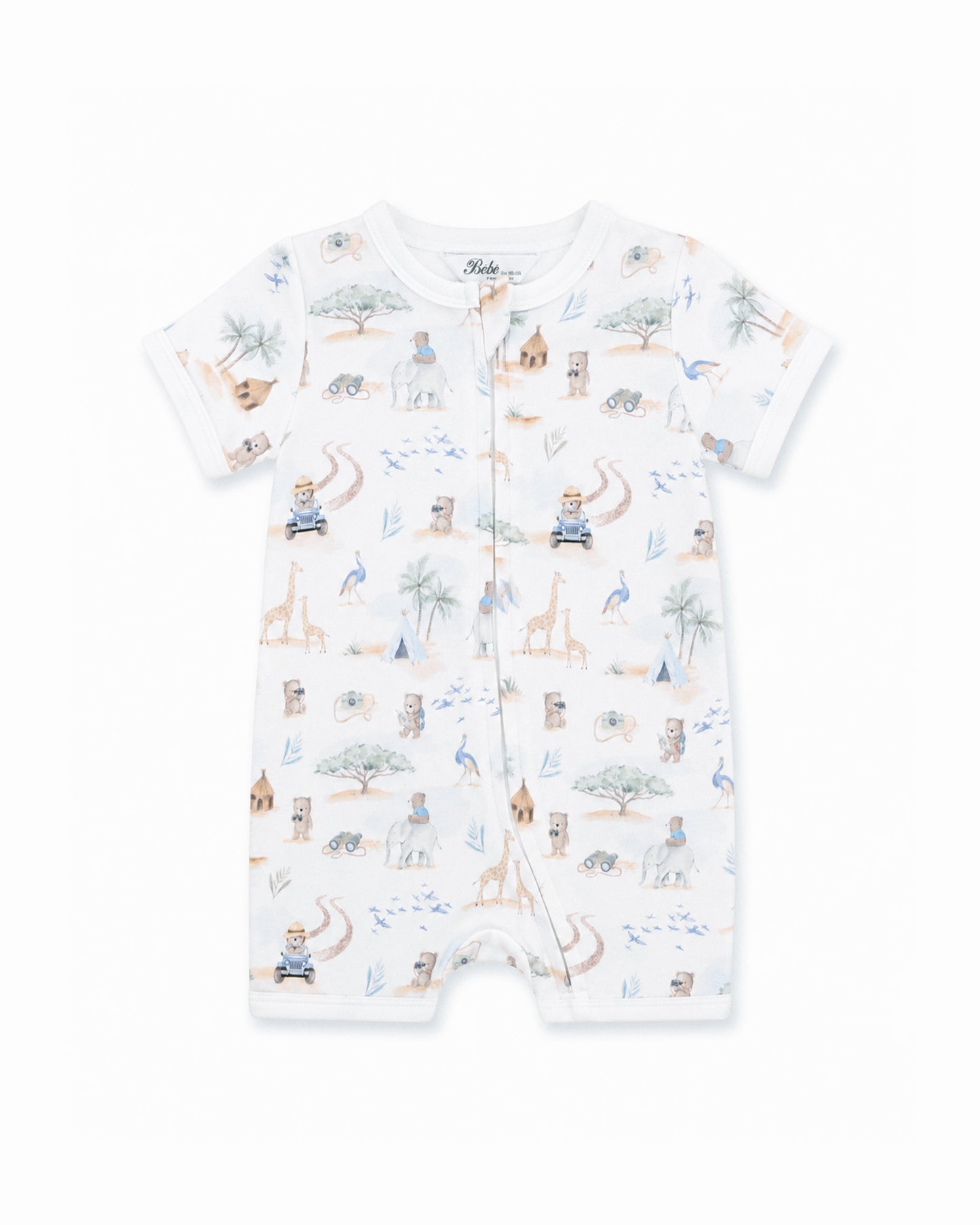 Brady Organic SS Zip Romper