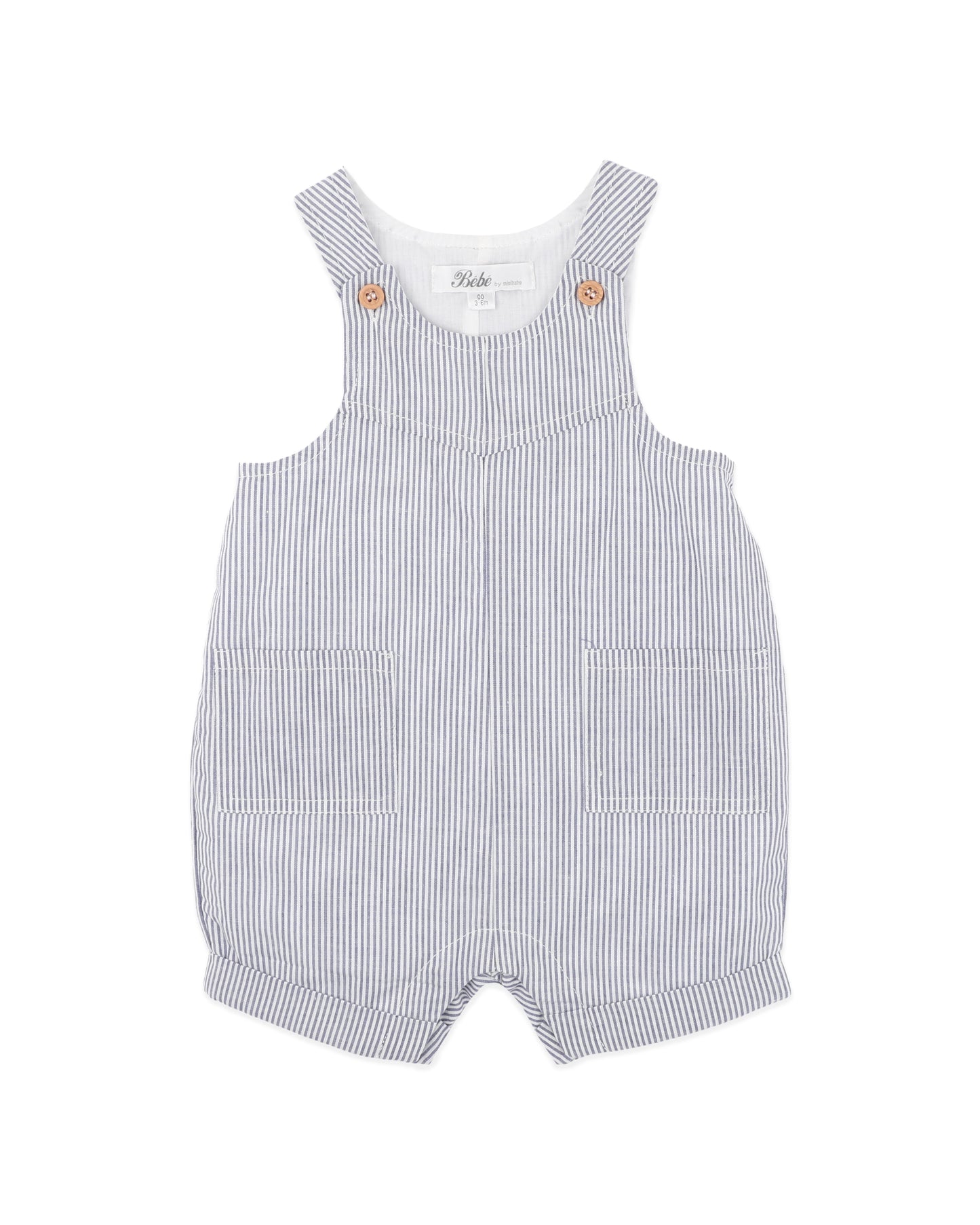 Brady Stripe Woven Overalls