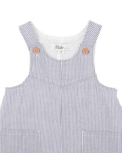Brady Stripe Woven Overalls