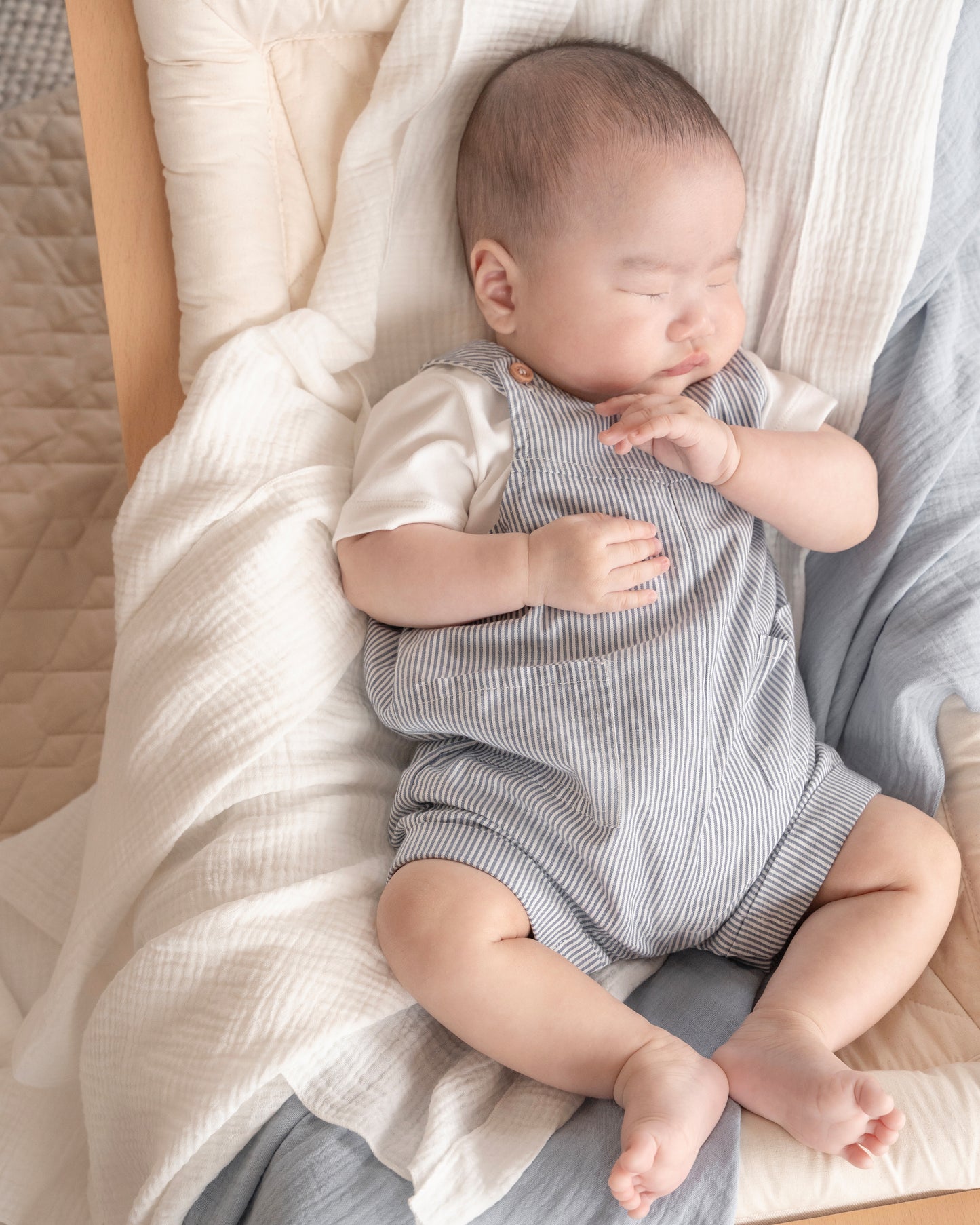 Brady Stripe Woven Overalls