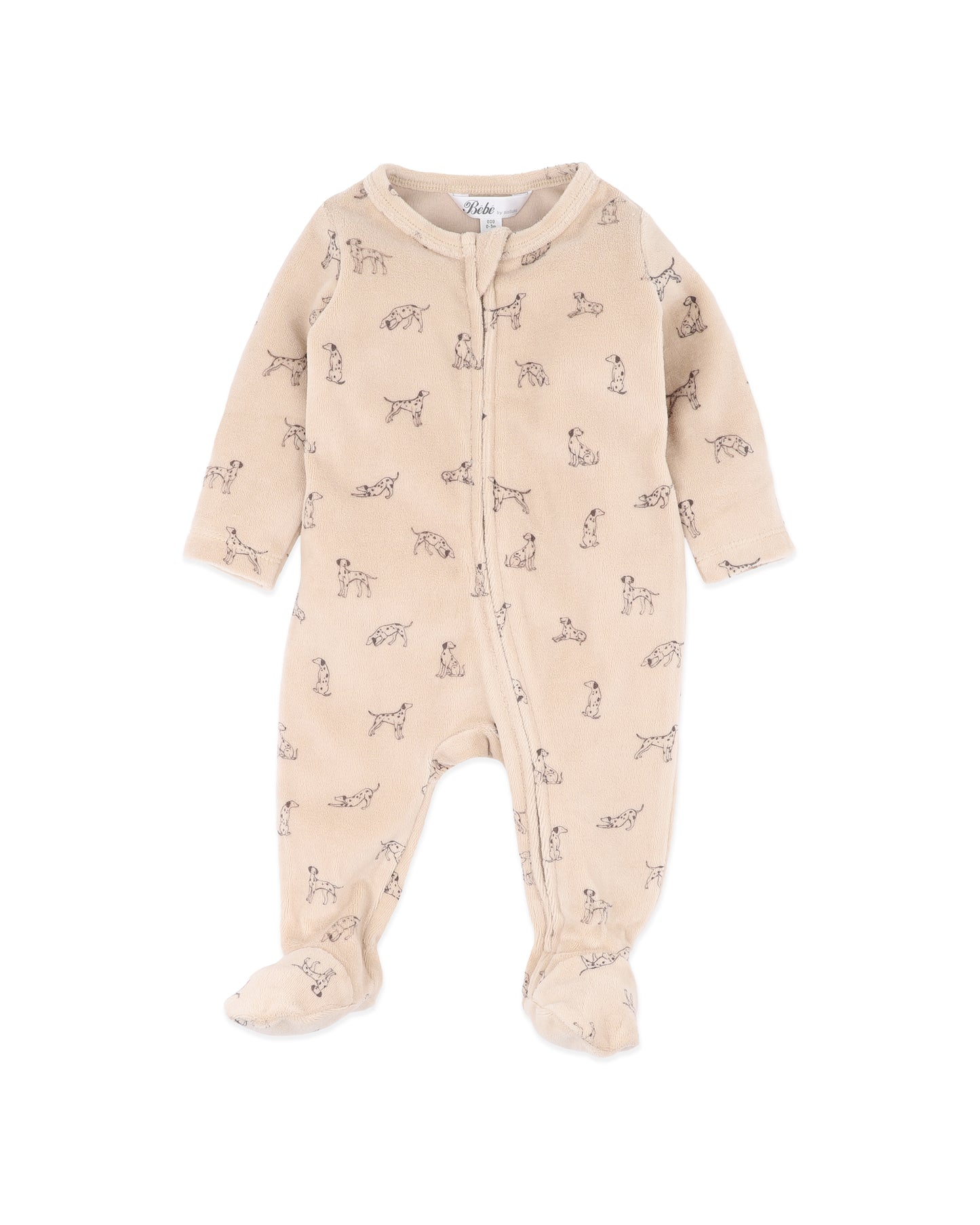 Otto Verlour Zip Onesie