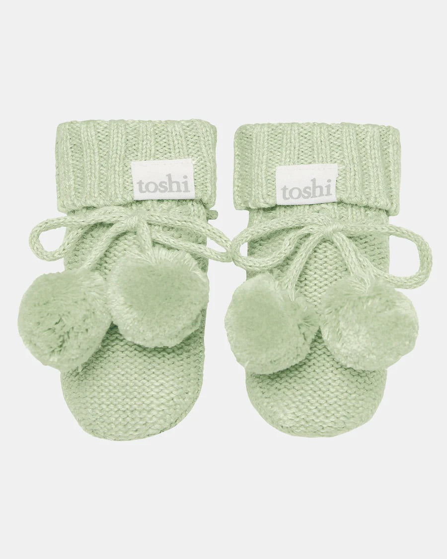 Organic Baby Bootie - Matcha