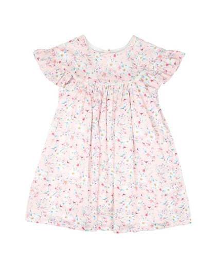 Zoe Frill Sleeve Dress 1-7y