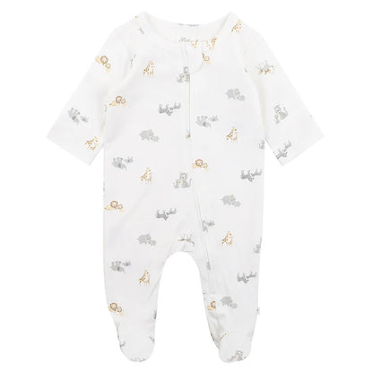 Safari Organic LS Zip Onesie