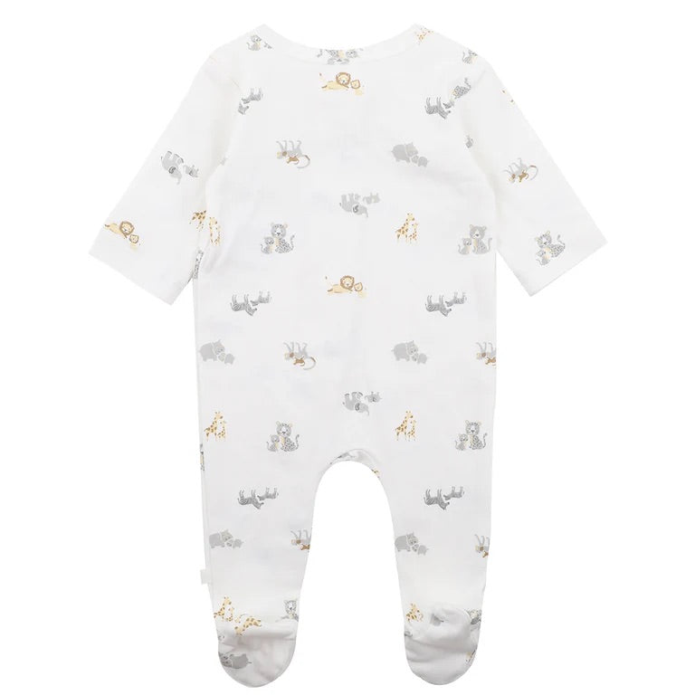 Safari Organic LS Zip Onesie