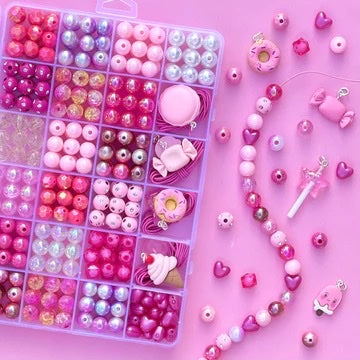 Large Pink Jewellery Making Kit