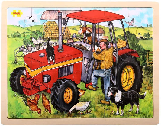 Large Tray Puzzle - Tractor