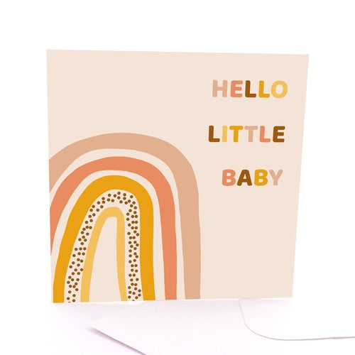 Hello Little Baby Blank Card