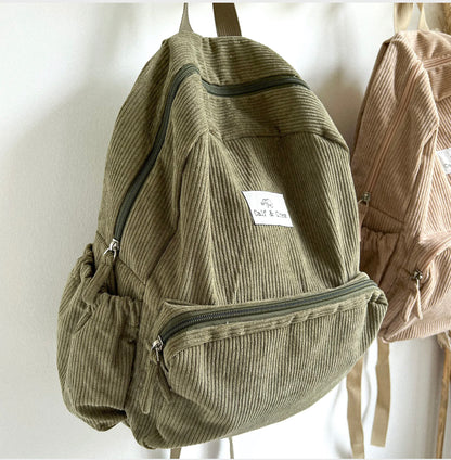 Corduroy Backpack (3 colours)