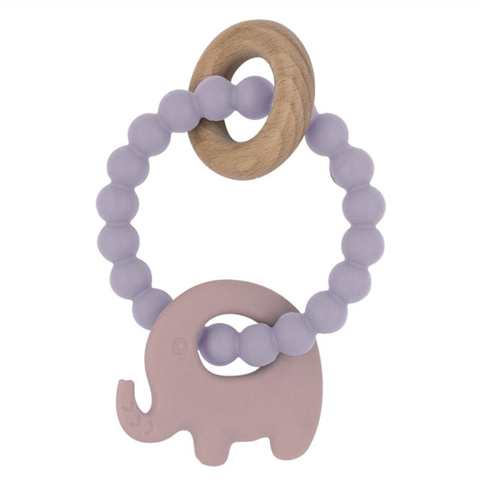 Silicone Elephant Teether - Lilac